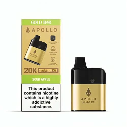 Gold Bar Apollo 20000 Prefilled Starter Kit- Sour Apple